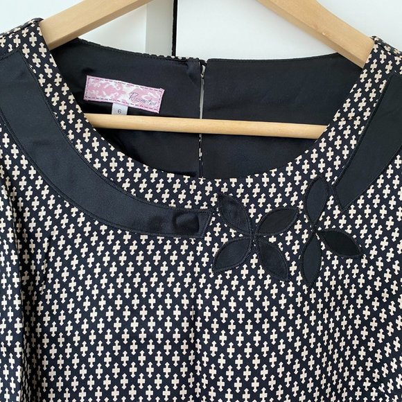 Anthropologie (Parameter) Silk Geometric Shift Dress - Picture 3 of 4